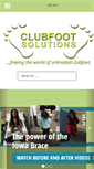 Mobile Screenshot of clubfootsolutions.org