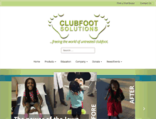 Tablet Screenshot of clubfootsolutions.org